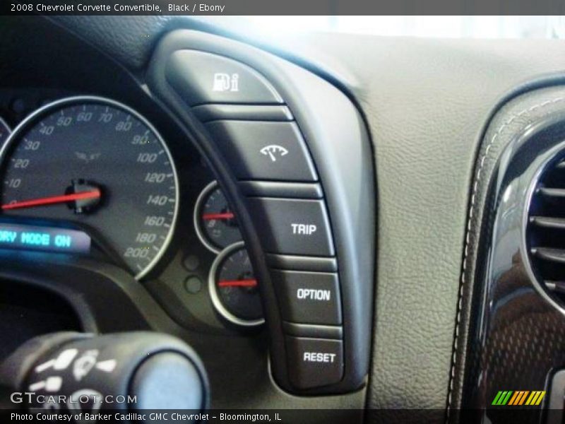 Black / Ebony 2008 Chevrolet Corvette Convertible