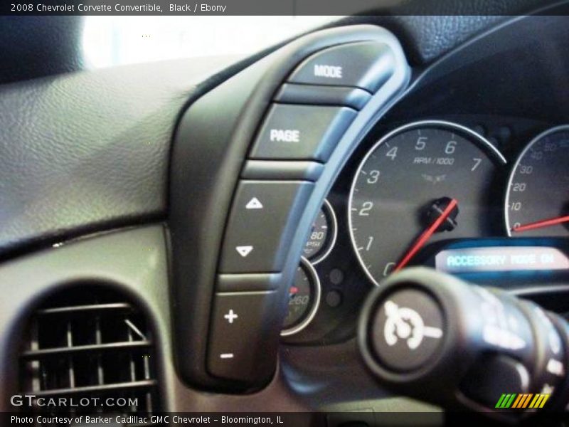 Black / Ebony 2008 Chevrolet Corvette Convertible