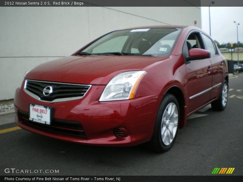 Red Brick / Beige 2012 Nissan Sentra 2.0 S