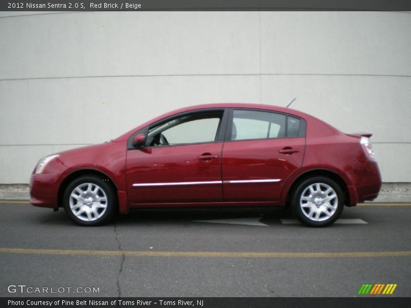 Red Brick / Beige 2012 Nissan Sentra 2.0 S