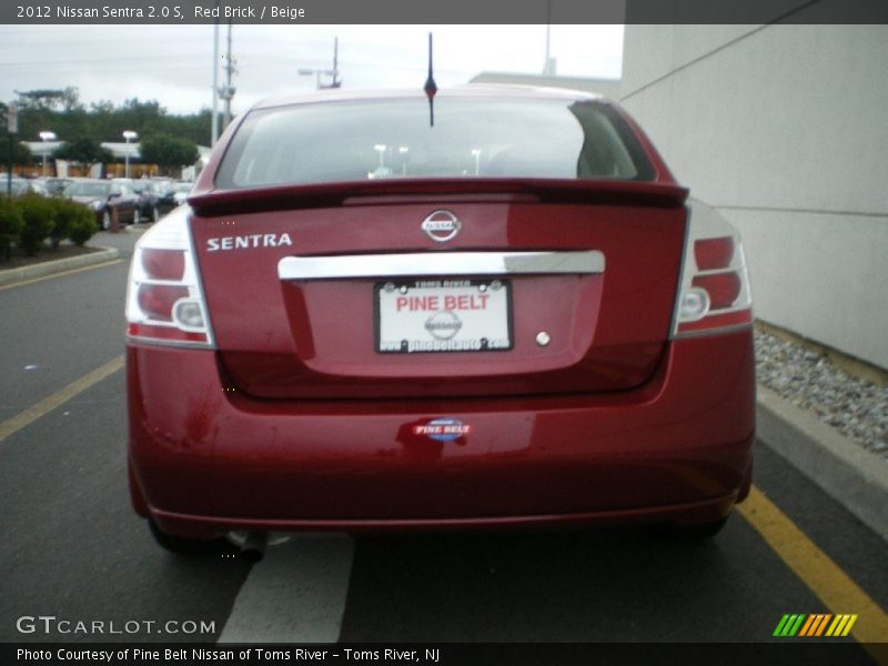 Red Brick / Beige 2012 Nissan Sentra 2.0 S