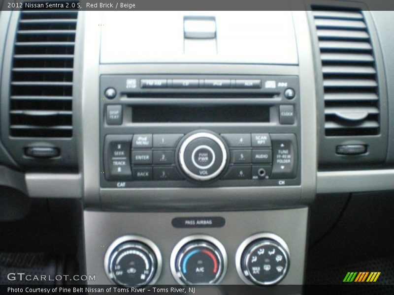 Red Brick / Beige 2012 Nissan Sentra 2.0 S