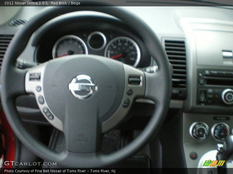 Red Brick / Beige 2012 Nissan Sentra 2.0 S