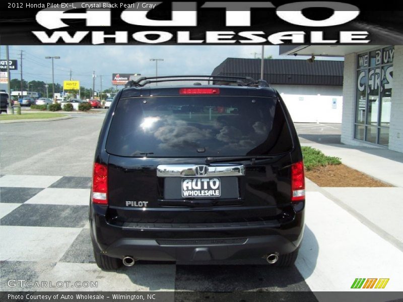 Crystal Black Pearl / Gray 2012 Honda Pilot EX-L