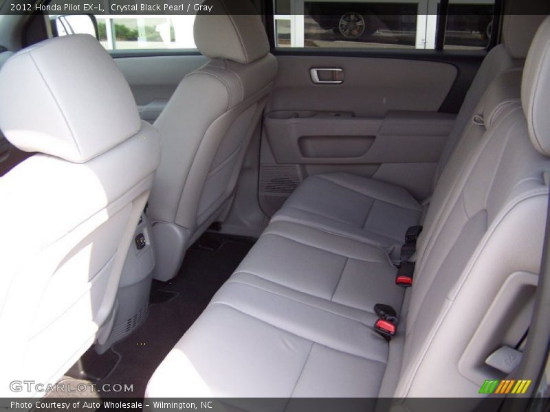 Crystal Black Pearl / Gray 2012 Honda Pilot EX-L
