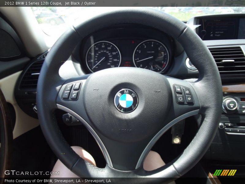Jet Black / Oyster 2012 BMW 1 Series 128i Coupe