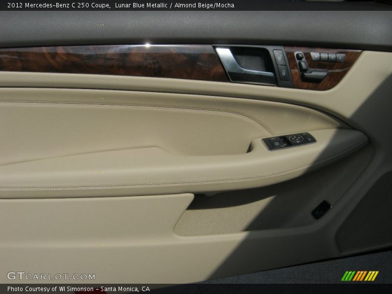 Lunar Blue Metallic / Almond Beige/Mocha 2012 Mercedes-Benz C 250 Coupe