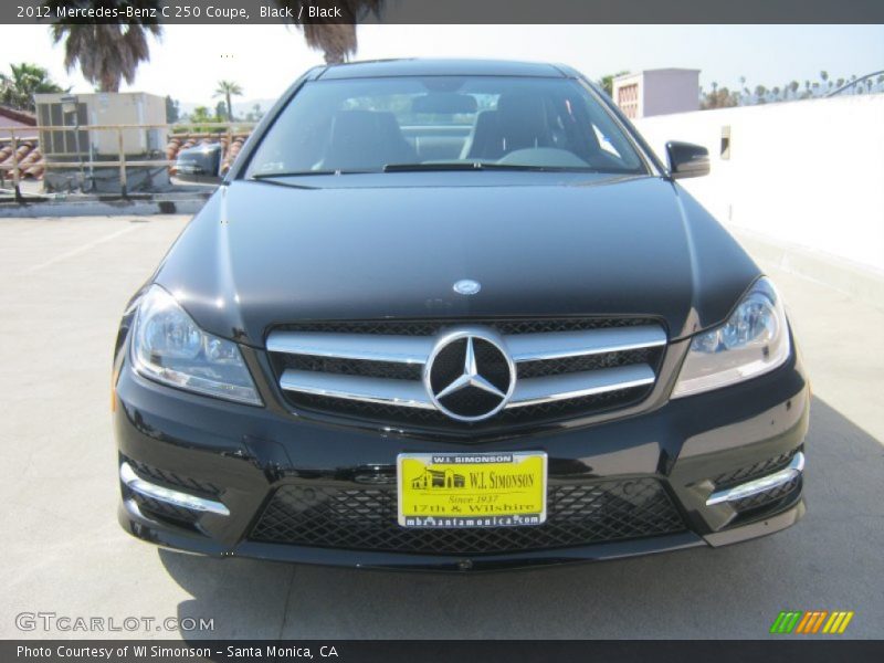 Black / Black 2012 Mercedes-Benz C 250 Coupe