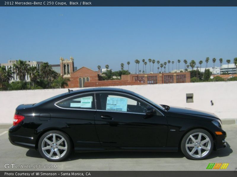 Black / Black 2012 Mercedes-Benz C 250 Coupe