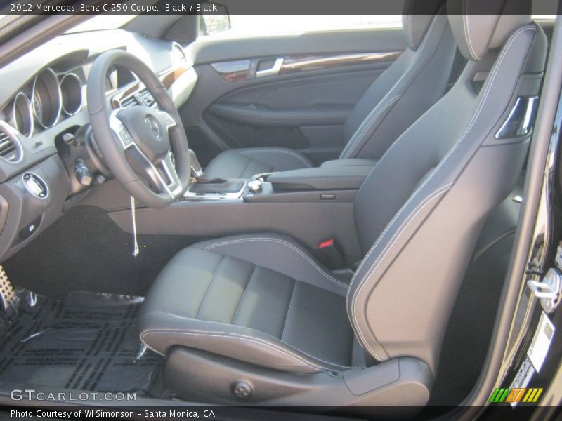 Black / Black 2012 Mercedes-Benz C 250 Coupe