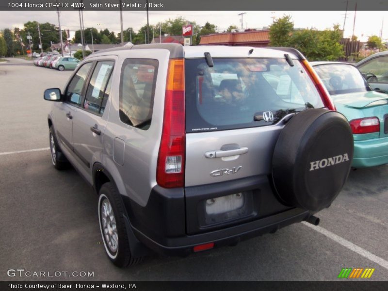 Satin Silver Metallic / Black 2004 Honda CR-V LX 4WD