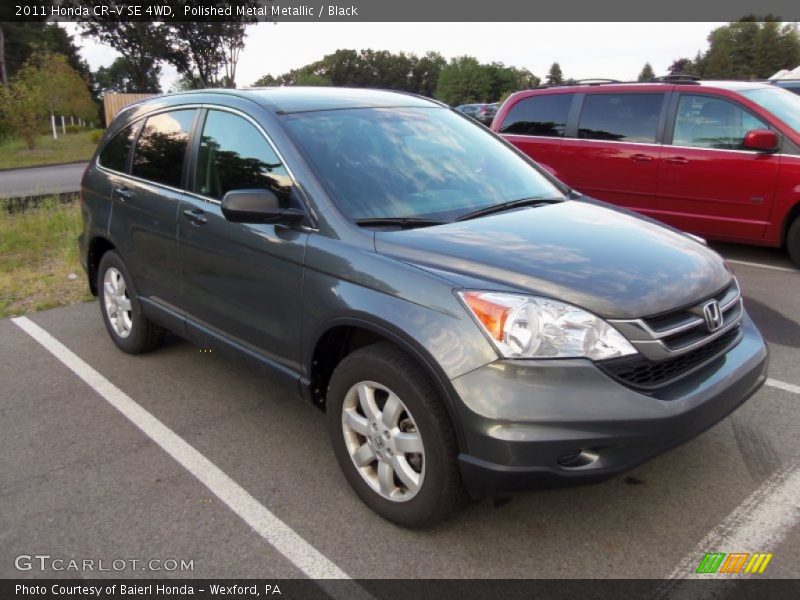 Polished Metal Metallic / Black 2011 Honda CR-V SE 4WD