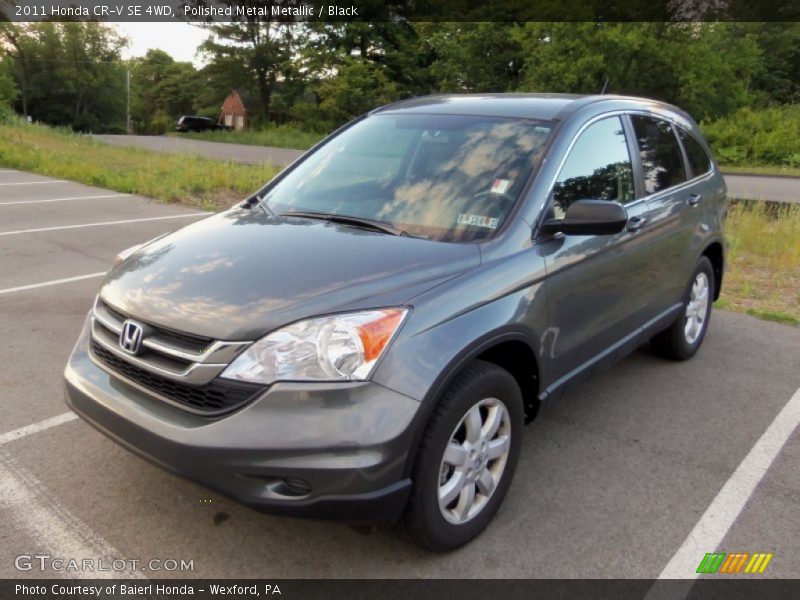 Polished Metal Metallic / Black 2011 Honda CR-V SE 4WD