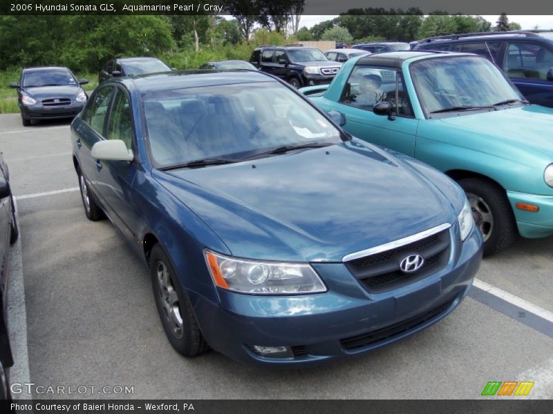 Aquamarine Pearl / Gray 2006 Hyundai Sonata GLS