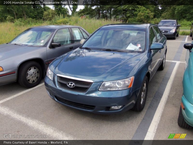 Aquamarine Pearl / Gray 2006 Hyundai Sonata GLS