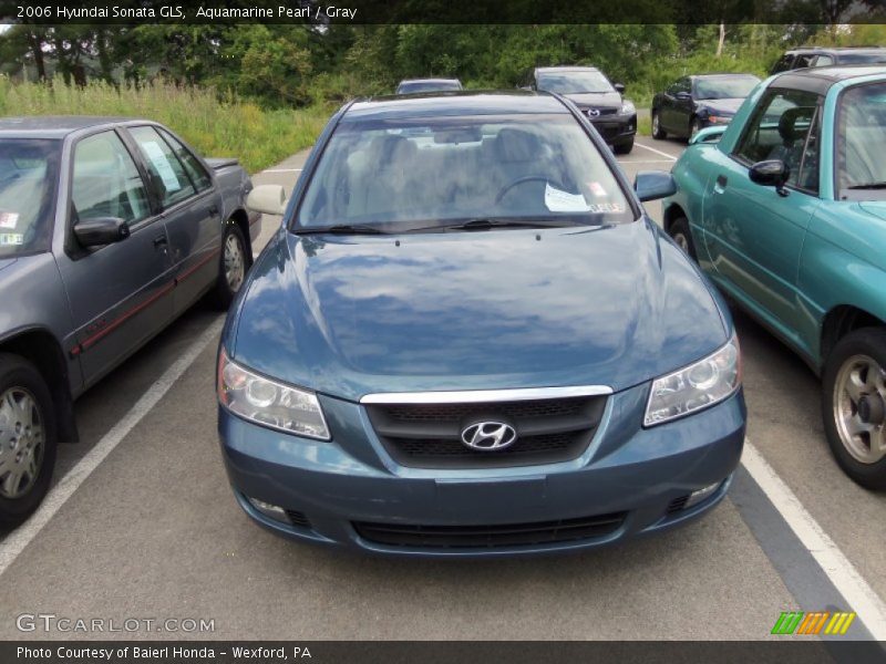 Aquamarine Pearl / Gray 2006 Hyundai Sonata GLS