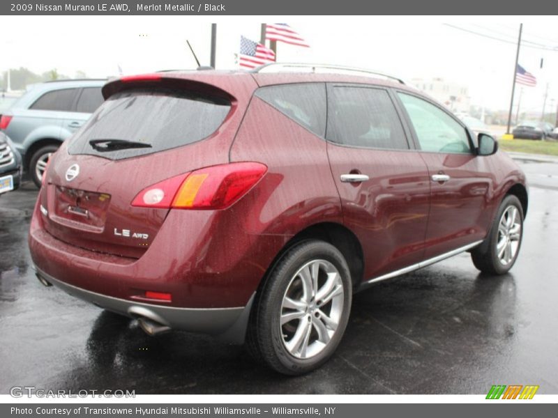 Merlot Metallic / Black 2009 Nissan Murano LE AWD