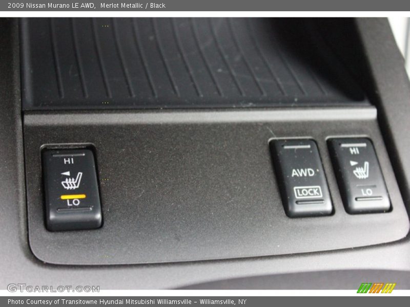 Merlot Metallic / Black 2009 Nissan Murano LE AWD