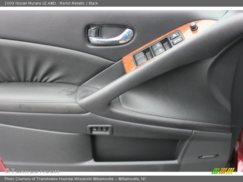 Merlot Metallic / Black 2009 Nissan Murano LE AWD