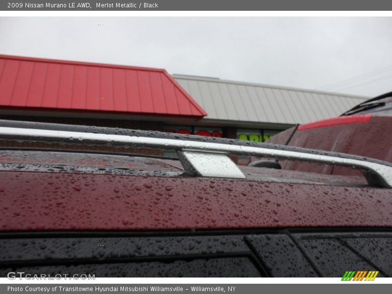 Merlot Metallic / Black 2009 Nissan Murano LE AWD