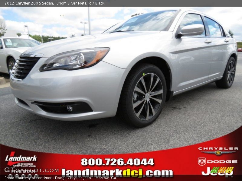 Bright Silver Metallic / Black 2012 Chrysler 200 S Sedan