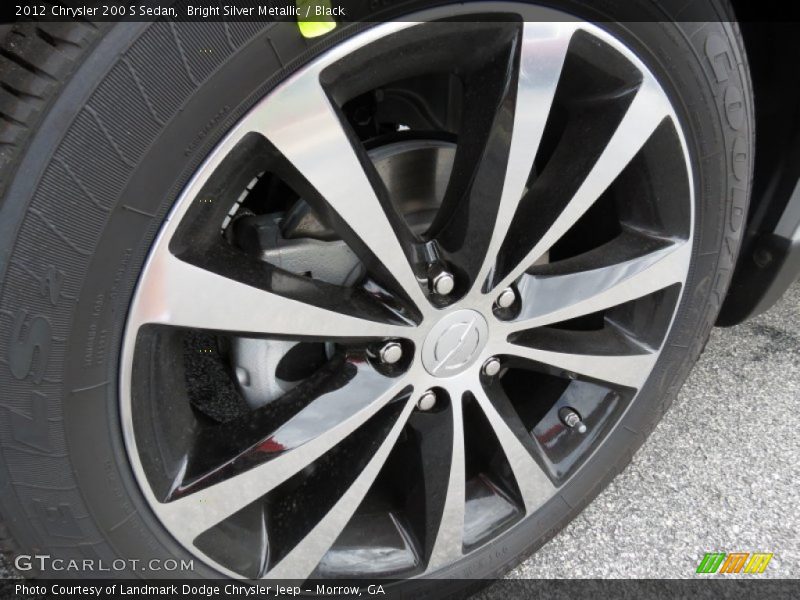 Bright Silver Metallic / Black 2012 Chrysler 200 S Sedan
