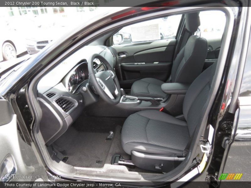 Black / Black 2012 Chrysler 200 Touring Sedan