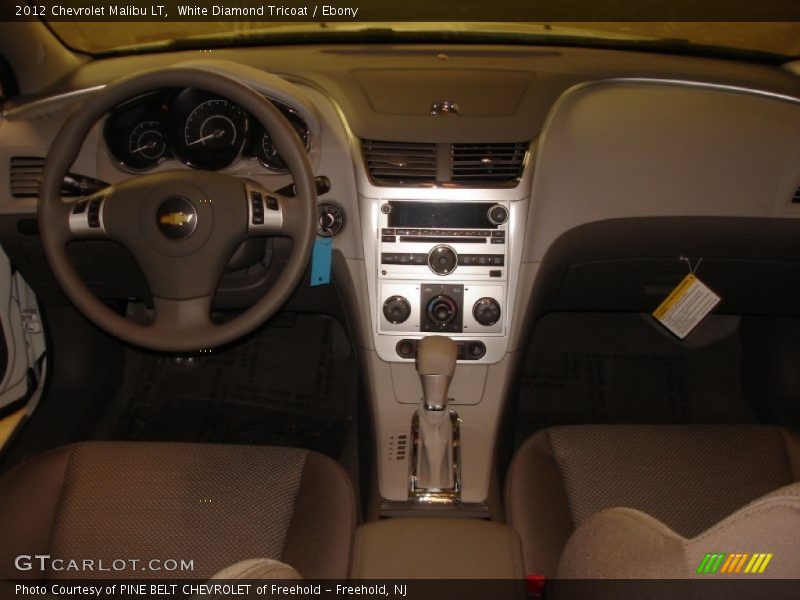 White Diamond Tricoat / Ebony 2012 Chevrolet Malibu LT