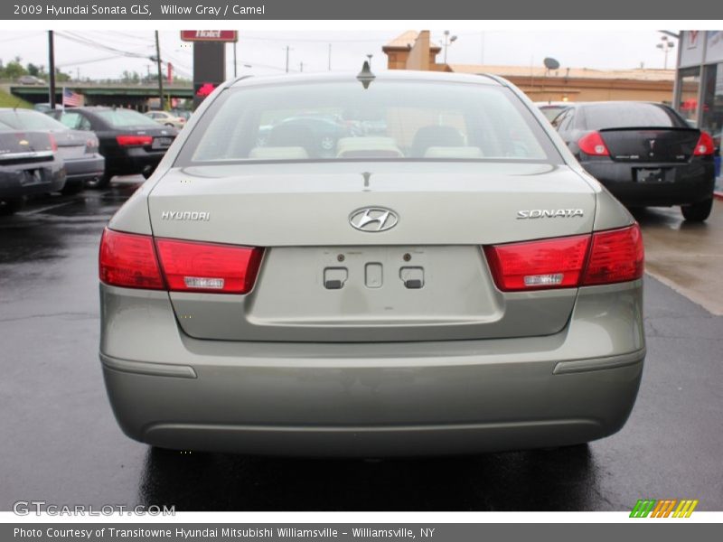 Willow Gray / Camel 2009 Hyundai Sonata GLS