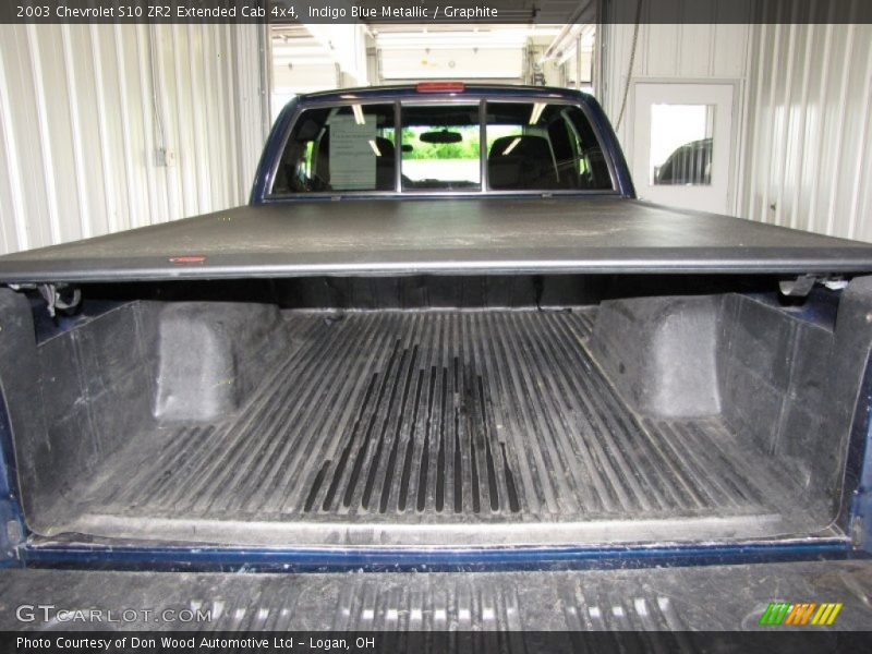 Indigo Blue Metallic / Graphite 2003 Chevrolet S10 ZR2 Extended Cab 4x4