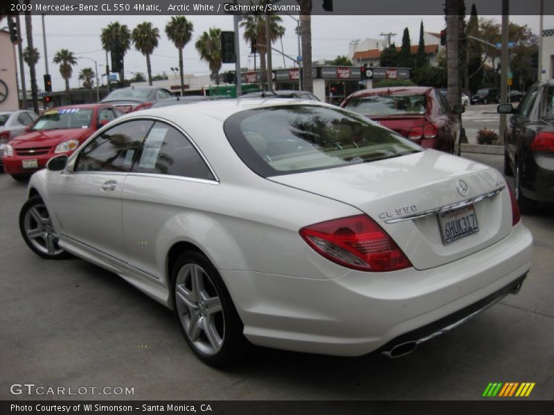 Arctic White / Cashmere/Savanna 2009 Mercedes-Benz CL 550 4Matic