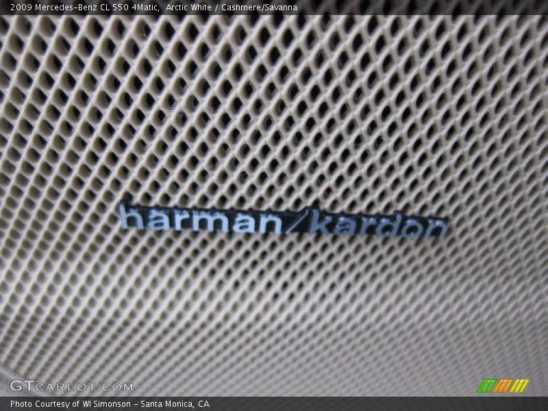 Arctic White / Cashmere/Savanna 2009 Mercedes-Benz CL 550 4Matic