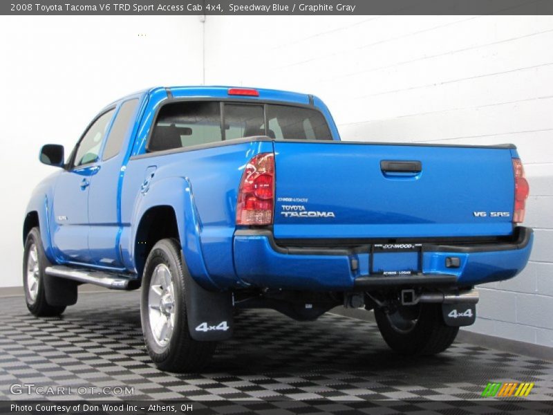 Speedway Blue / Graphite Gray 2008 Toyota Tacoma V6 TRD Sport Access Cab 4x4