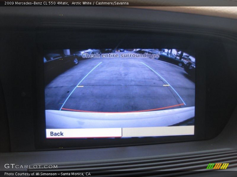 Arctic White / Cashmere/Savanna 2009 Mercedes-Benz CL 550 4Matic