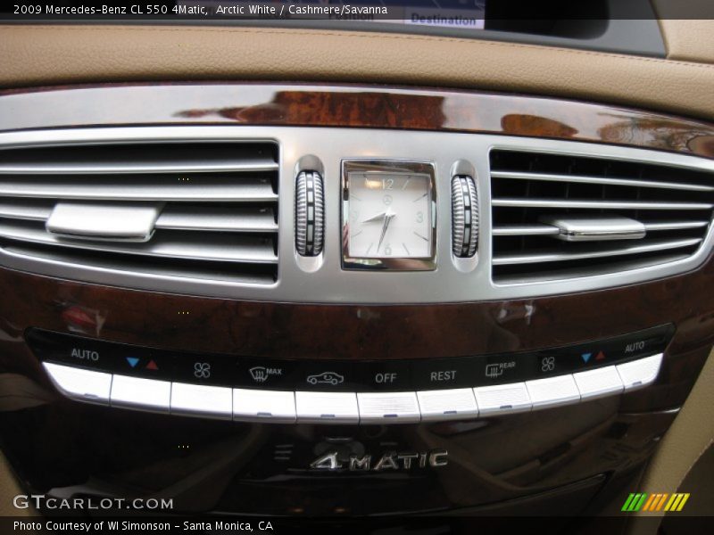 Controls of 2009 CL 550 4Matic