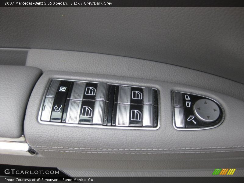 Black / Grey/Dark Grey 2007 Mercedes-Benz S 550 Sedan