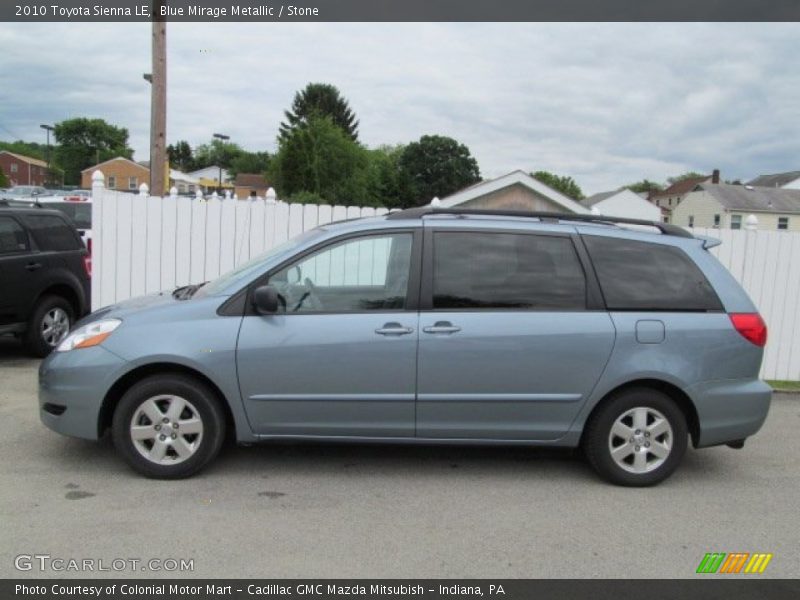 Blue Mirage Metallic / Stone 2010 Toyota Sienna LE
