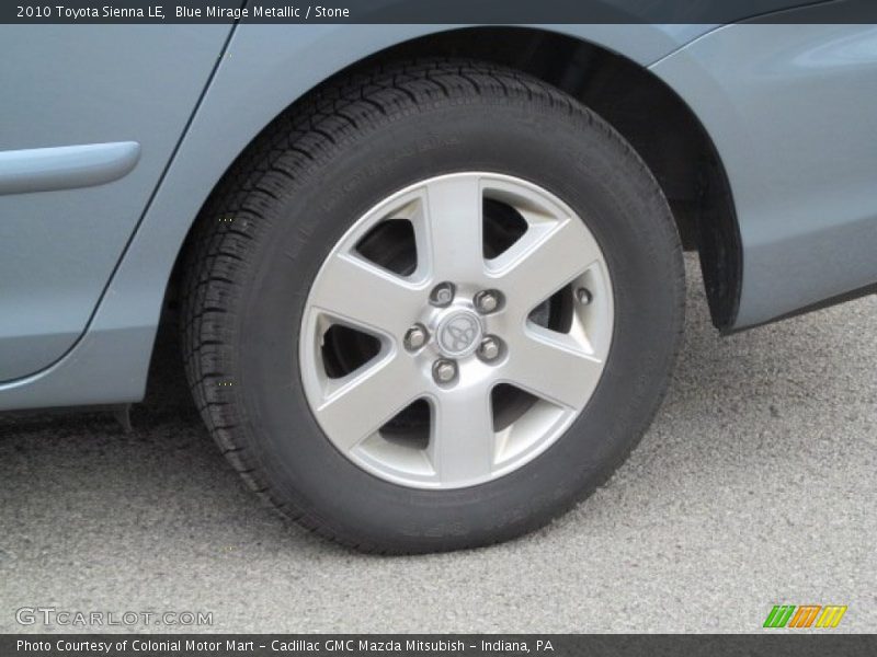 Blue Mirage Metallic / Stone 2010 Toyota Sienna LE