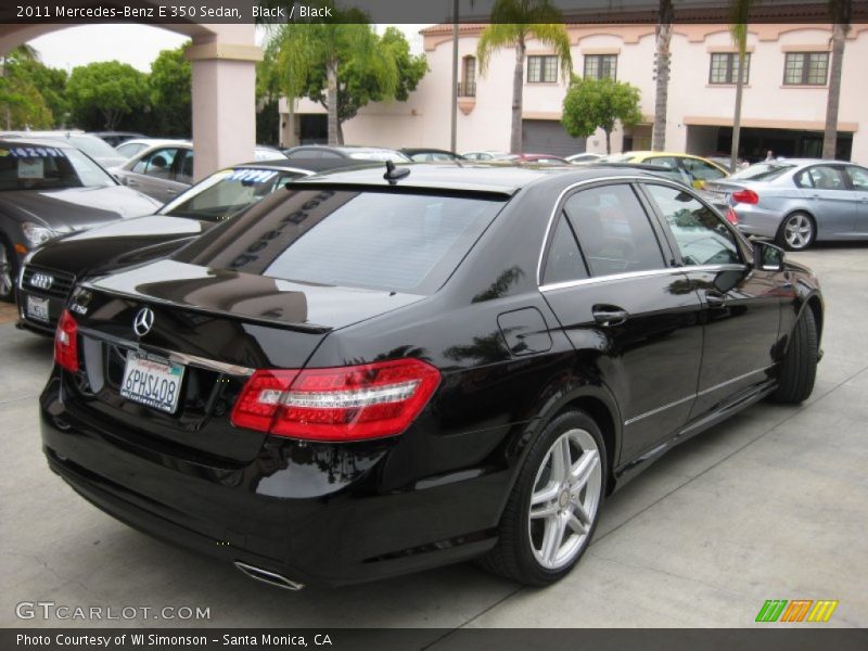 Black / Black 2011 Mercedes-Benz E 350 Sedan