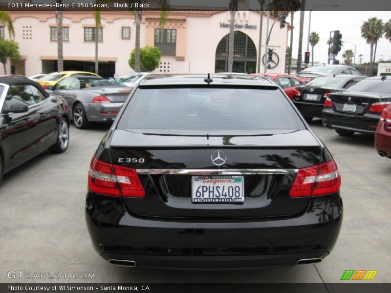 Black / Black 2011 Mercedes-Benz E 350 Sedan