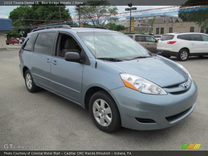 Blue Mirage Metallic / Stone 2010 Toyota Sienna LE