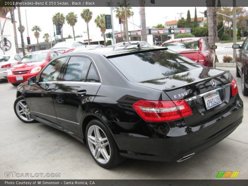 Black / Black 2011 Mercedes-Benz E 350 Sedan