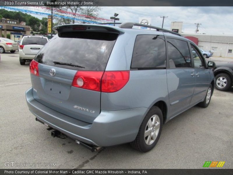 Blue Mirage Metallic / Stone 2010 Toyota Sienna LE