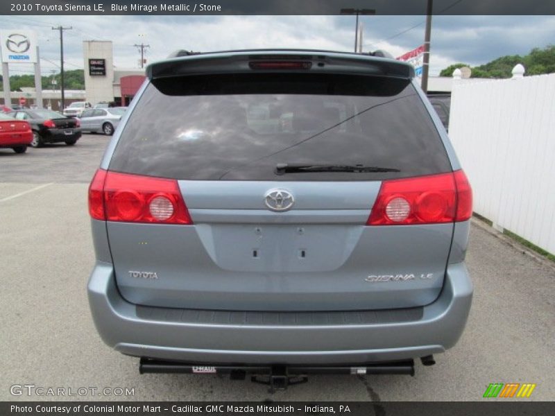 Blue Mirage Metallic / Stone 2010 Toyota Sienna LE