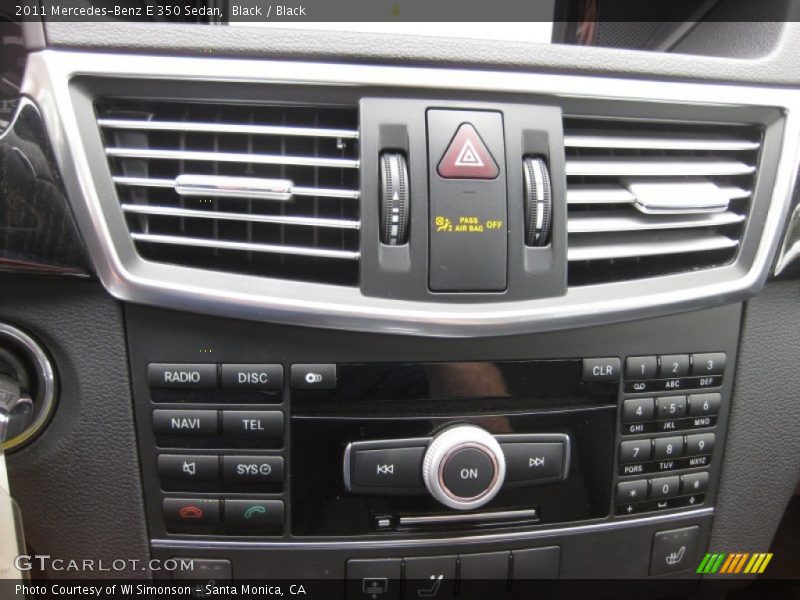 Controls of 2011 E 350 Sedan