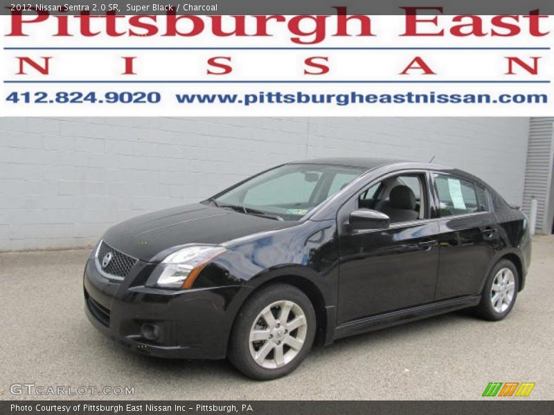 Super Black / Charcoal 2012 Nissan Sentra 2.0 SR