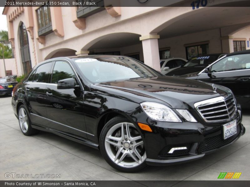 Black / Black 2011 Mercedes-Benz E 350 Sedan