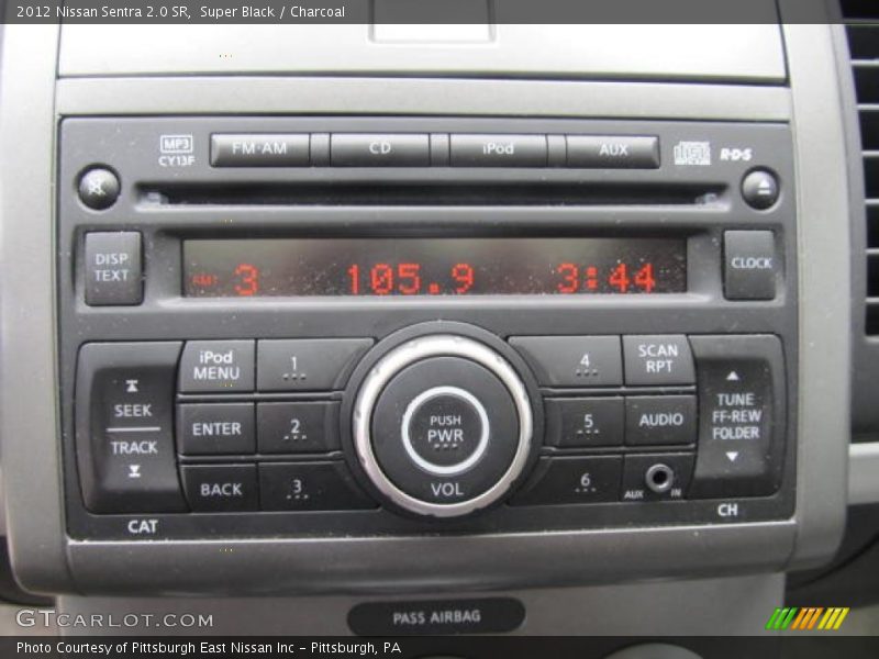 Super Black / Charcoal 2012 Nissan Sentra 2.0 SR