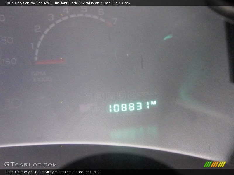 Brilliant Black Crystal Pearl / Dark Slate Gray 2004 Chrysler Pacifica AWD