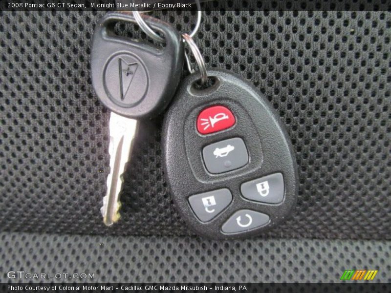 Midnight Blue Metallic / Ebony Black 2008 Pontiac G6 GT Sedan